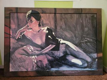 Nico Vrielink Ingelijste Poster - Doorlopende Tekening beschikbaar voor biedingen