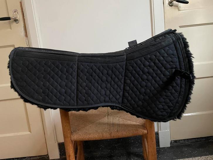 EDIX uni 8-pocket halfpad Merino zwart mt M, Dieren en Toebehoren, Paarden en Pony's | Dekens en Dekjes, Zo goed als nieuw, Ophalen of Verzenden