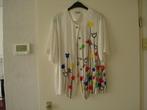 Larissa, blouse dames tulpen mt 46, XL, korte mouw., Ophalen of Verzenden, Zo goed als nieuw, Maat 46/48 (XL) of groter, Overige kleuren