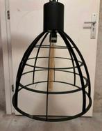 ZWARTE INDUSTRIELE HANGLAMP MET LICHTBOL, Ophalen, Zo goed als nieuw, Minder dan 50 cm