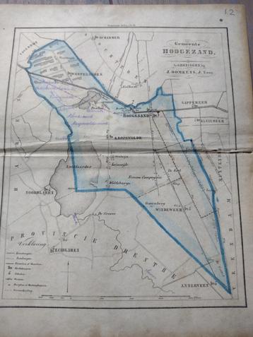 12 Hoogezand Kropswolde Noordlaren Litho Fehse 1862 beschikbaar voor biedingen