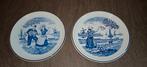 Delfts Blauwe Boch Wandbordjes, Antiek en Kunst, Ophalen of Verzenden