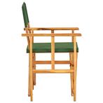 Regisseursstoelen 2 st massief acaciahout groen, Ophalen of Verzenden, Nieuw