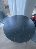 MARIEDAMM Tafel, zwart marmerpatroon (Ikea), Ophalen, 50 tot 100 cm, 100 tot 150 cm, Rond