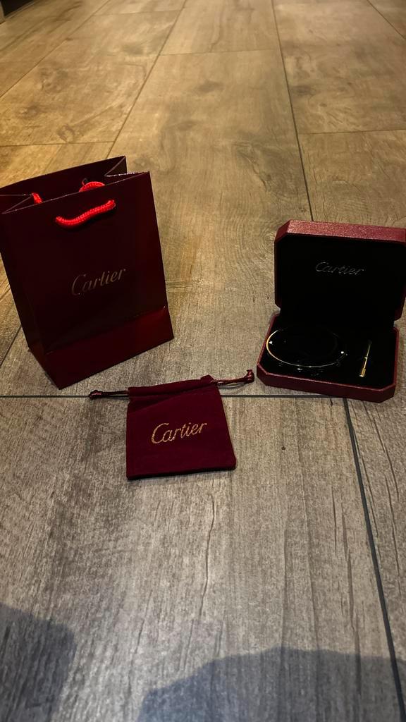 Cartier Love Armband - Full Set - Zeer Goede Staat, Sieraden, Tassen en Uiterlijk, Armbanden, Zo goed als nieuw, Goud, Geel, Ophalen of Verzenden