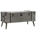 NIEUWE Salontafel 102x51x47,5 cm MDF en aluminium, Venlo, 100 tot 150 cm, Nieuw, Metaal