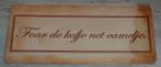Metalen Bordje Friese Tekst - Nieuw, Ophalen of Verzenden, Nieuw