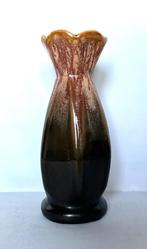 vaas Belgisch keramiek Belgium glazuur drip techniek vintage, Ophalen of Verzenden