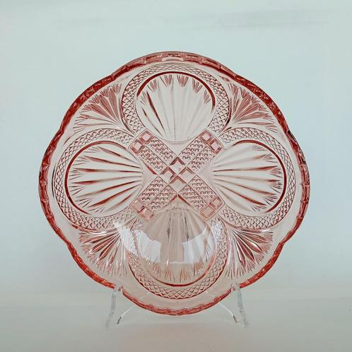 Schaal Carré Schreiber & Neffen Persglas Art Deco, Antiek en Kunst, Antiek | Glas en Kristal, Ophalen of Verzenden