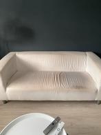 Witte 2,5 zits bank BIEDEN, Huis en Inrichting, Banken | Bankstellen, Ophalen, Gebruikt, Tweepersoons, 75 tot 100 cm