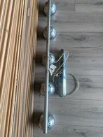 Hanglamp Chroom 5 Bollen, Huis en Inrichting, Lampen | Hanglampen, Ophalen, Gebruikt, Metaal, 50 tot 75 cm