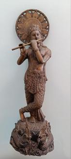 Vintage bronzen Lord Krishna beeld., Ophalen of Verzenden