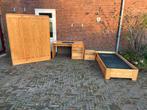 COMPLETE Grenen Kinderkamer; Bed + Nachtkastje, Bureau, Kast, Ophalen, Gebruikt, Jongetje of Meisje