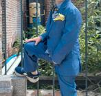 Jongens Kostuum / Pak - Maat 110 - Donkerblauw, Ophalen of Verzenden, Zo goed als nieuw, Jongen