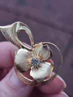 Vintage 80's bloem design broche, Ophalen of Verzenden, Zo goed als nieuw