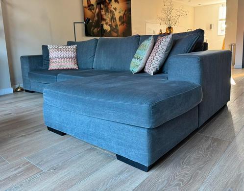 Antraciete loungebank (SNEL OPHALEN), Huis en Inrichting, Banken | Sofa's en Chaises Longues, Gebruikt, Driepersoons, Ophalen