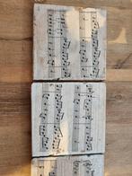 Houten Onderzetters - Muzieknoten, Ophalen of Verzenden, Nieuw, Glas of Kopje