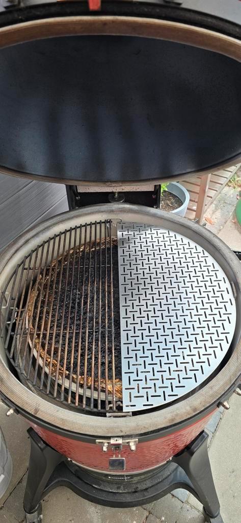 Kamado rvs grill roosters., Tuin en Terras, Houtskoolbarbecues, Nieuw, Ophalen of Verzenden