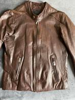 Bruin leren jas van FROCCELLA, Ophalen of Verzenden, Zo goed als nieuw, Maat 48/50 (M), Bruin
