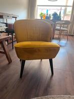 Oker gele fauteuil stoel, Huis en Inrichting, Fauteuils, Ophalen, Zo goed als nieuw, 50 tot 75 cm