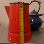 Vintage Emaille Koffiekan Rood, Antiek en Kunst, Antiek | Emaille, Ophalen of Verzenden