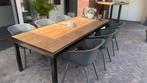 Hartman kuip tuin tafelstoel 6 stuks zgan incl 6 kussentjes, 6 zitplaatsen, Aluminium, Ophalen of Verzenden, Zo goed als nieuw