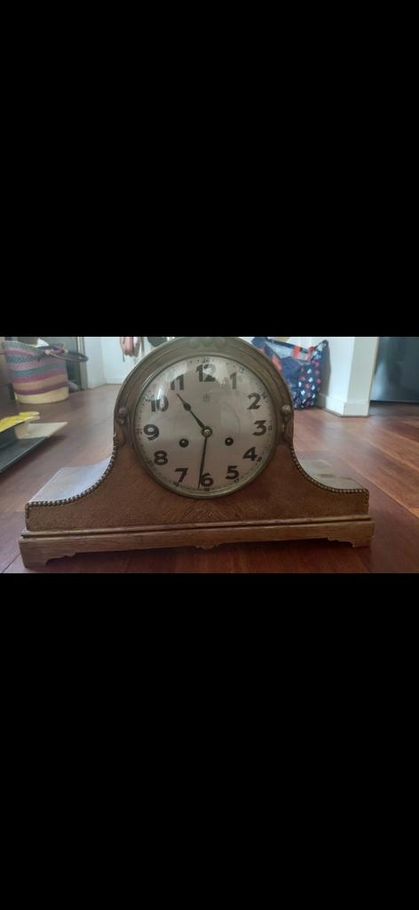 Junghans Mantelklok - Duitsland, Antiek en Kunst, Antiek | Klokken, Ophalen