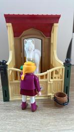 Playmobiel stal met paard en amazone, Ophalen of Verzenden, Zo goed als nieuw, Los playmobil