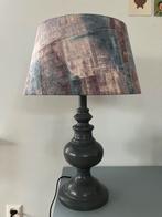 Mooie retro tafellamp schemerlamp blauw/grijs, Huis en Inrichting, Lampen | Tafellampen, Ophalen, 50 tot 75 cm, Zo goed als nieuw