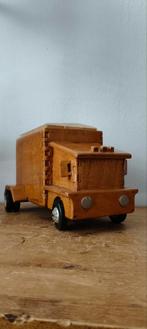 Vintage houten vrachtwagen – compleet met houten blokken, Ophalen