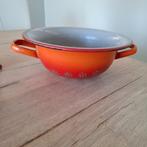 Emaille vintage vergiet oranje, Antiek en Kunst, Ophalen of Verzenden