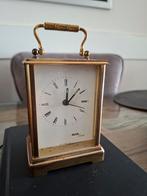 Mooi messing klokje ol batt reisklokje merk avia, Ophalen of Verzenden, Zo goed als nieuw, Wandklok