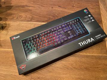 NIEUW Trust GXT 860 Thura Semi-mechanical Toetsenbord QWERTY