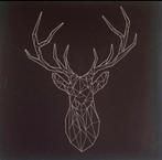 Ikea hertenkop op canvas 56 x 56 cm, Ophalen of Verzenden, Zo goed als nieuw