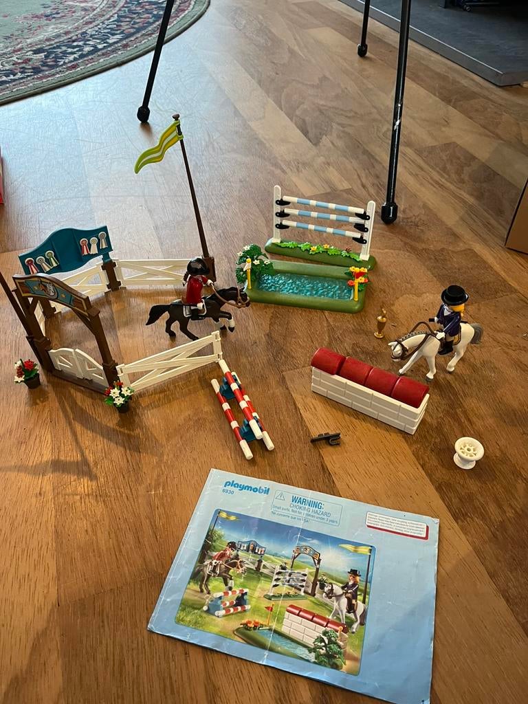 Playmobil paarden springset, Ophalen, Gebruikt