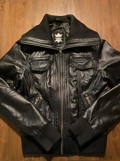 Kort leren dames jack, Kleding | Dames, Jassen | Winter, Zo goed als nieuw, Zwart, Ophalen of Verzenden