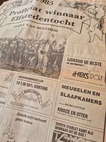 Elfstedentocht 1985 - Krant met Verslag beschikbaar voor biedingen