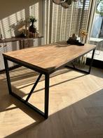 Eetkamertafel industrieel 190x90, Ophalen, 50 tot 100 cm, Zo goed als nieuw, Vijf personen of meer