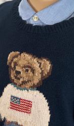 Ralph Lauren navy trui met beertje maat 8-10, Trui of Vest, Zo goed als nieuw, Ralph Lauren, Ralph Lauren