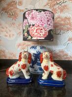 Set Hoerenhondjes Staffordshire keramiek, Ophalen of Verzenden, Zo goed als nieuw, Dier