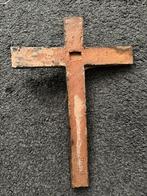 Terracotta Kruisbeeld St. Joris Beesel - Jezus Christus, Ophalen of Verzenden