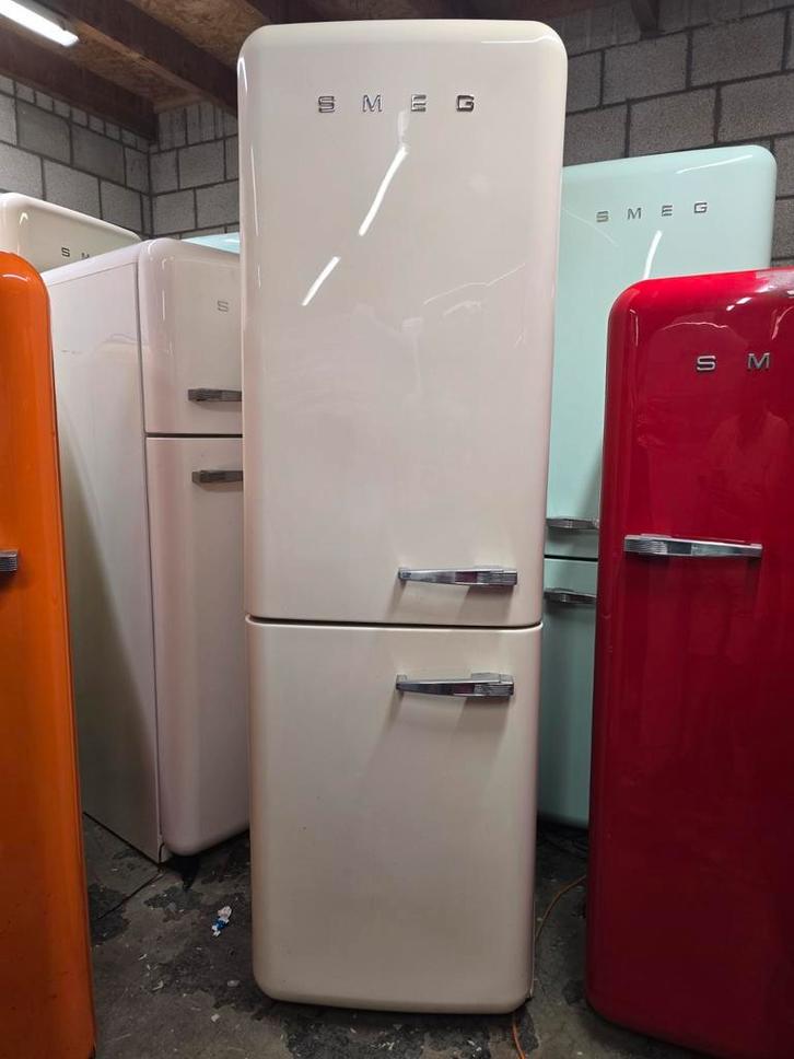 SMEG KOELVRIESCOMBINATIE CRÈME(gratis bezorgen), Witgoed en Apparatuur, Koelkasten en IJskasten, Ophalen