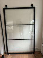 Schuifdeur staal en glas, Ophalen, 120 cm of meer, Binnendeur, Schuifdeur