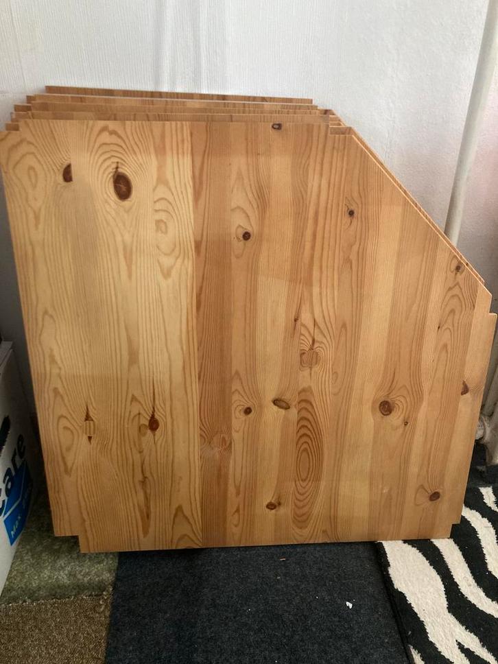 5 Ivar hoekplanken en hoeksteun IKEA, Huis en Inrichting, Kasten | Stellingkasten, Gebruikt, Ophalen