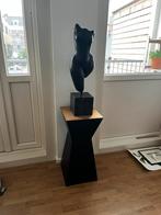 Houten sokkel / zuil zandlopervormig, Huis en Inrichting, Woonaccessoires | Zuilen en Pilaren, Ophalen of Verzenden, Zo goed als nieuw