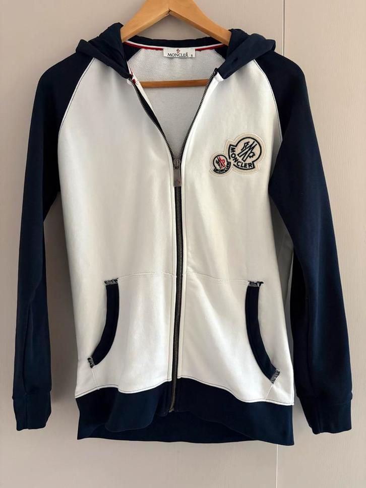 Moncler Heren Vest Maat S, Kleding | Heren, Truien en Vesten, Zo goed als nieuw, Maat 46 (S) of kleiner, Wit, Verzenden