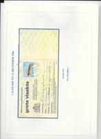 Viskaart 1986, vispas, fiscaal, Postzegels en Munten, Na 1940, Verzenden, Gestempeld