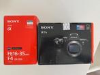 Sony A7 Mark III Full Frame Camera + Lens FE16-35mm F4, Ophalen, Zo goed als nieuw, Sony, 24 Megapixel