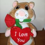 AH hamster Valentijn met hart en bloemen, Kinderen en Baby's, Speelgoed | Knuffels en Pluche, Ophalen of Verzenden