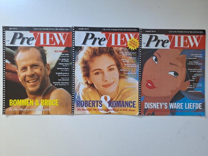 Te koop: Preview film magazines, Verzamelen, Tijdschriften, Kranten en Knipsels, Tijdschrift, Nederland, 1980 tot heden, Verzenden